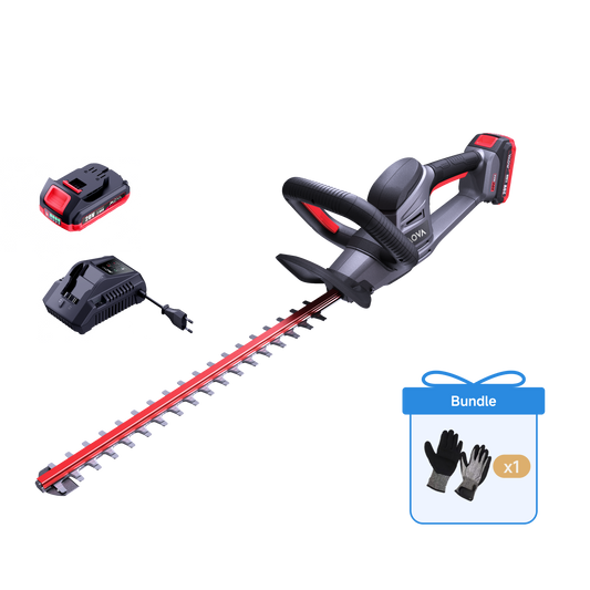 MOVA GH221 Taille-haie sans fil + gants de travail extérieurs