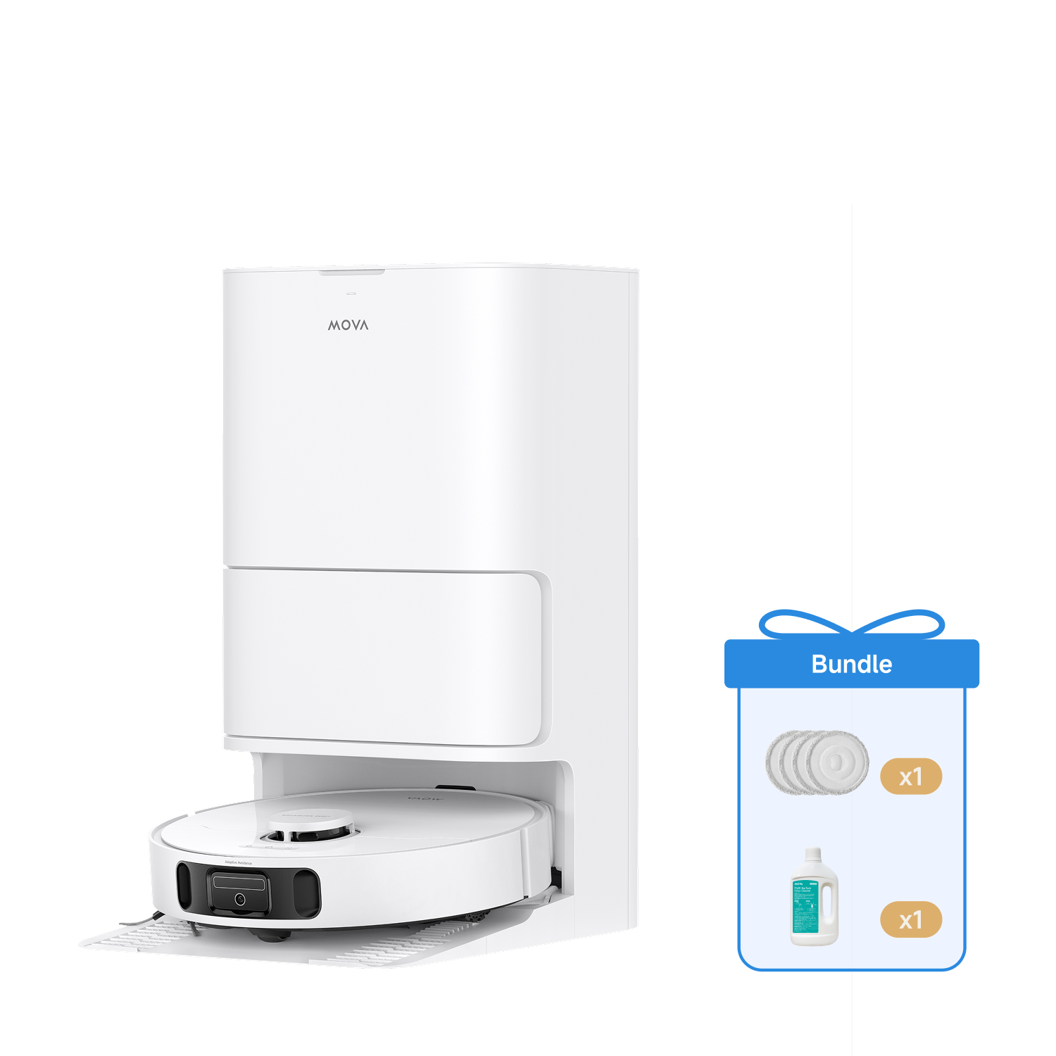 MOVA E40 Ultra Ultra robot aspirateur + serpillière et solution nettoyante