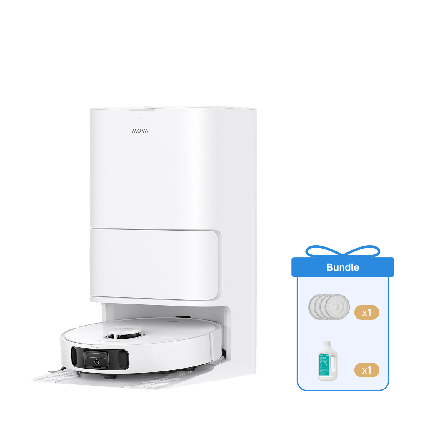 MOVA E40 Ultra Ultra robot aspirateur + serpillière et solution nettoyante