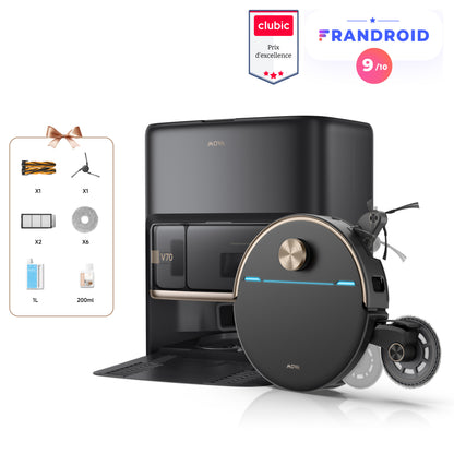 MOVA V70 Ultra Complete X Robot aspirateur Noir