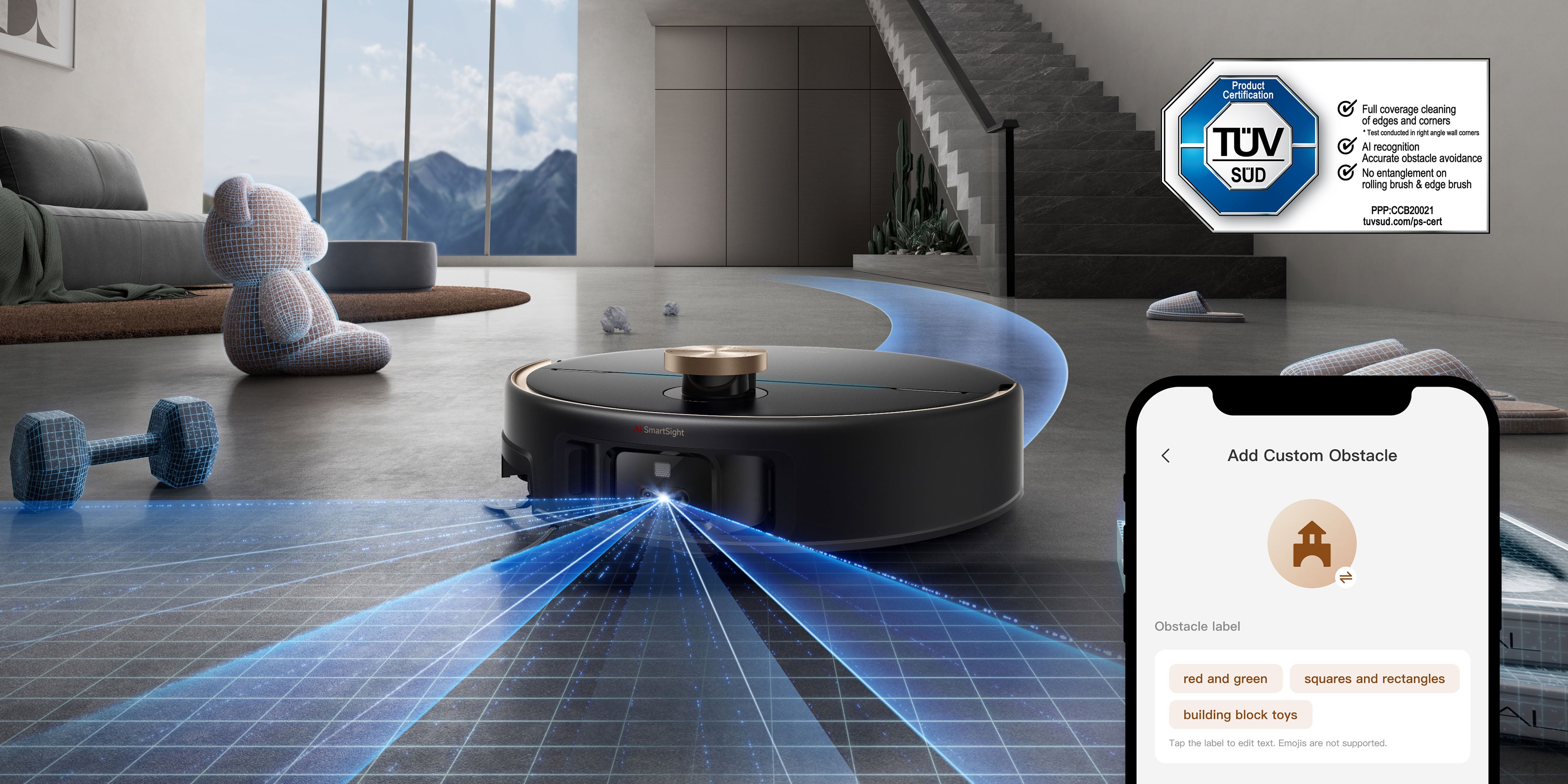 Évitement intelligent & contrôle via l’app