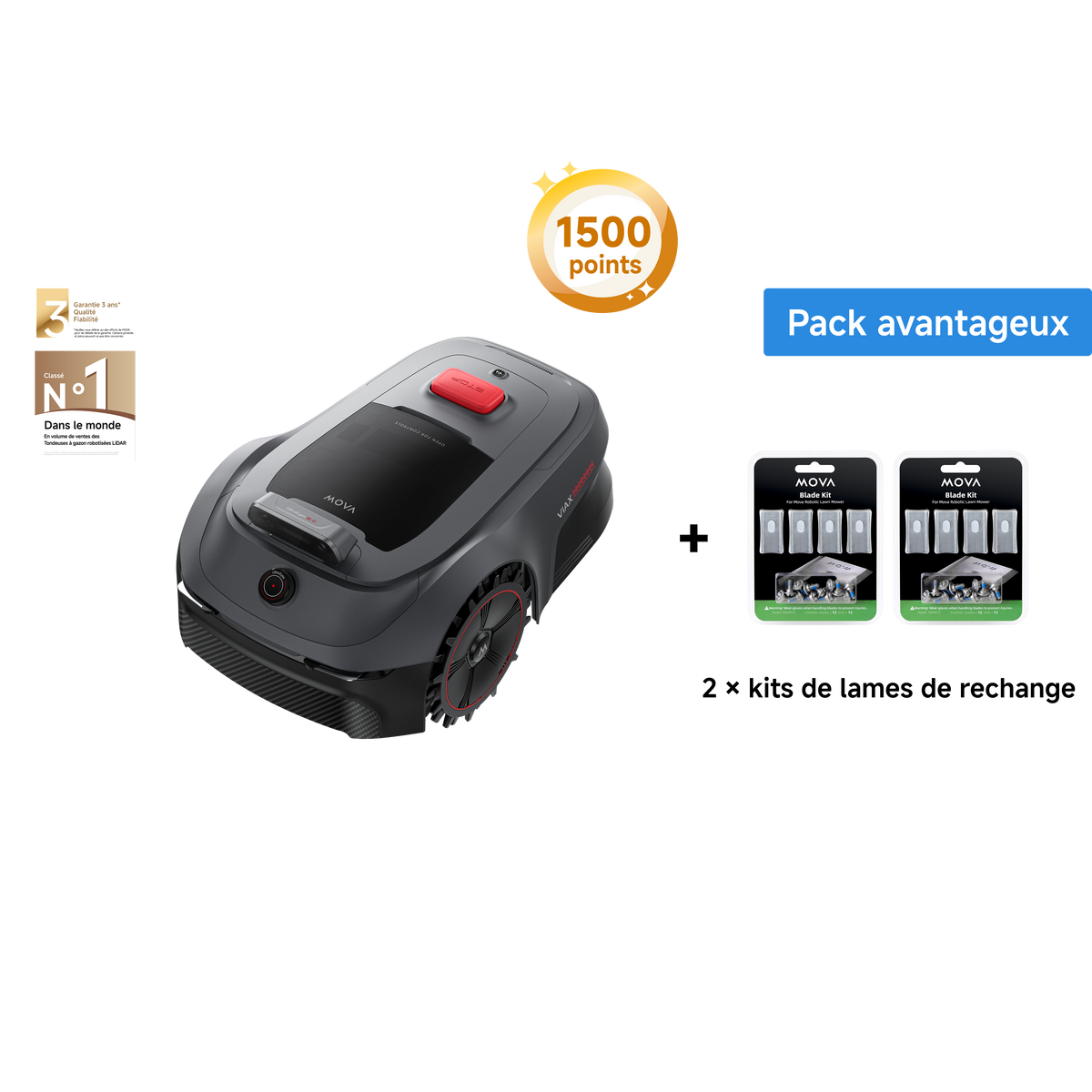 MOVA ViAX 500 + 2 kits de lames de rechange